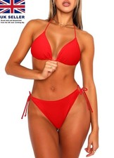 Women 2 Piece Bikini Sets PushUp Triangle Bikini Top Sexy  Bikinis Bottom M