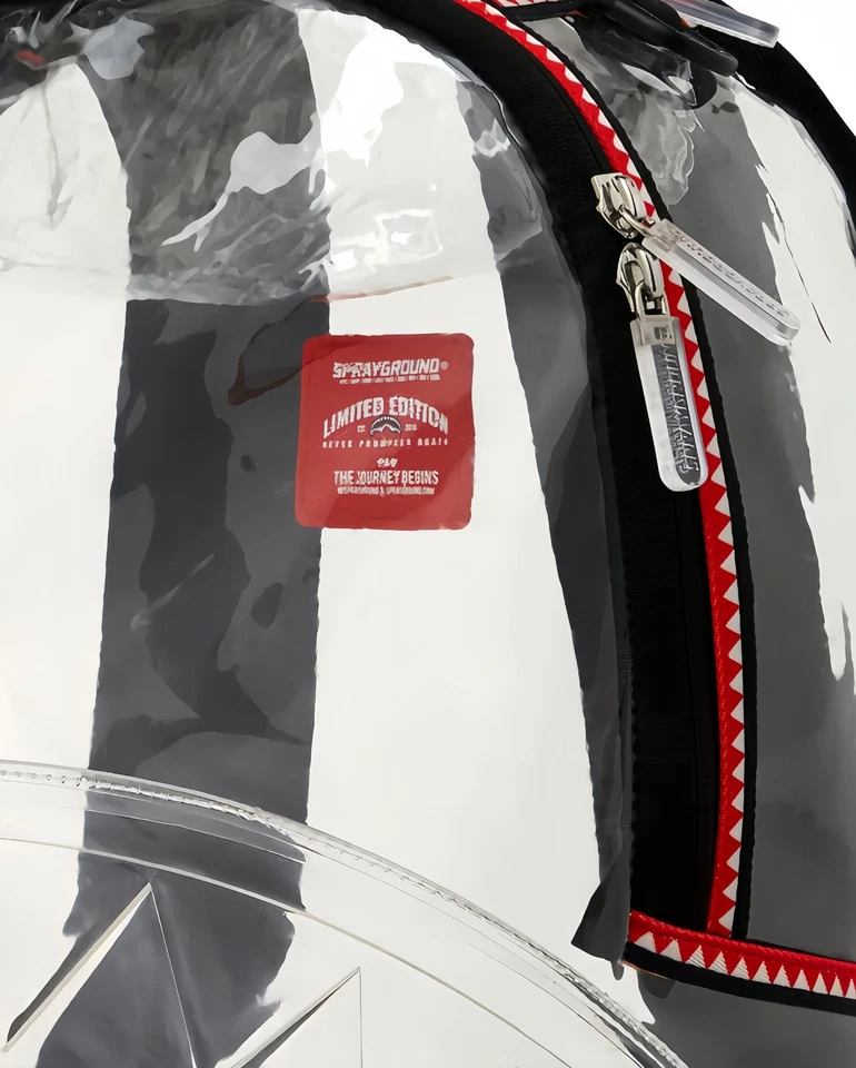 NUEVA Mochila Sprayground 100% Transparente Bolsa de Libros Grande Bolso Escolar Regalo Foto 4 de 4