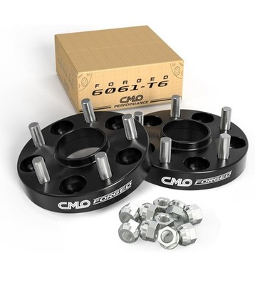 2pcs Customadeonly Forged 5x120 Wheel Spacers 25mm(1'') 66.9mm Bore M14X1.5 Black