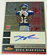 2008 Topps Finest Rookie Auto Mario Manningham #140 Auto