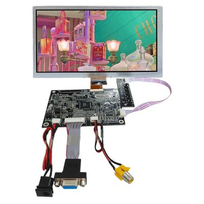VGA AV Control Board 40 pins , 8 '' ZJ080NA-08A 1024X600 500 nits TFT LCD Screen