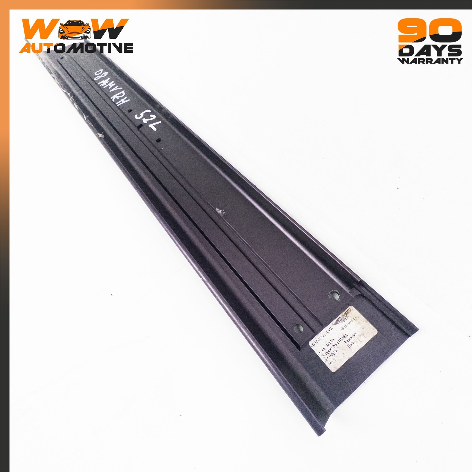 06-16 ASTON MARTIN V8 VANTAGE FRONT RIGHT DOOR SILL SCUFF INTERIOR TRIM PLATE OE