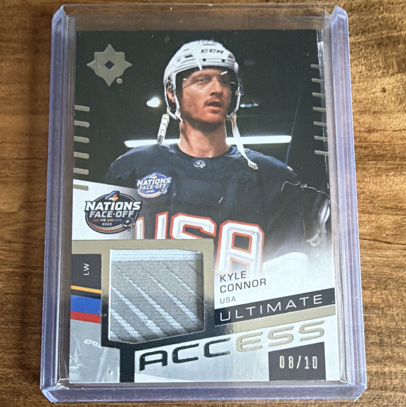 Upper Deck 2025-26 Ultimate Access #UA4N-KC Kyle Connor USA 08/10