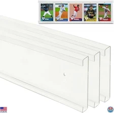 3-Pack Acrylic Magnetic Card Holder Display Case for 15 Sports Trading Cards