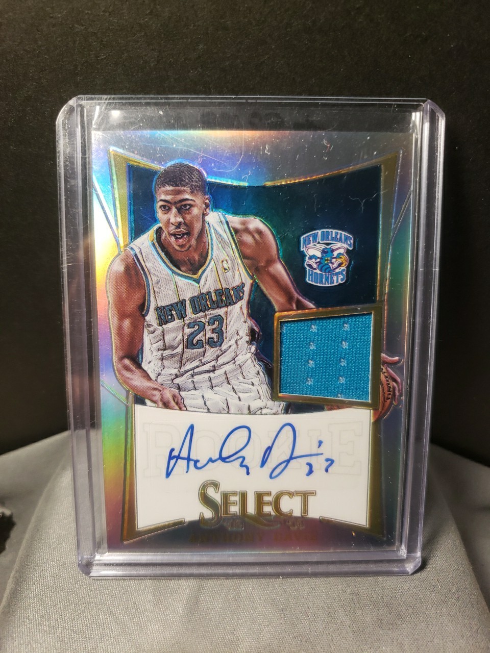 2012-13 PANINI SELECT SILVER PRIZM PATCH AUTO SP ANTHONY DAVIS 92/99 NO. 270