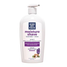 Kiss My Face Moisture Shave, Lavender Shea 11 oz 11 Fl Oz Pack of 1