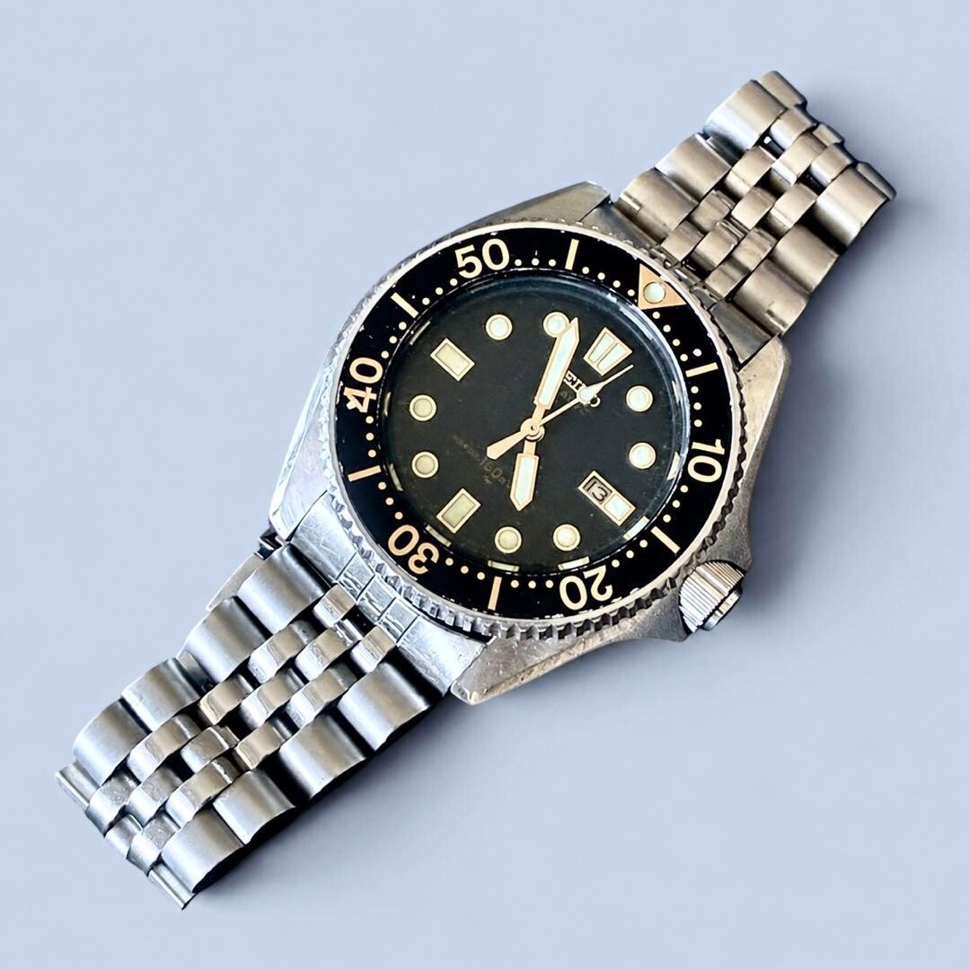 K*o様 セイコー ダイバー 2625-0010 SEIKO Quartz SEIKO 2625 0010 Vintage Quartz Dive Watch 150M Black Dial JDM Mens
