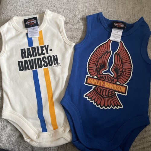 Two Harley Davidson one piece outfits