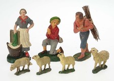 GRUPPO DI STATUINE PRESEPE CONFALONIERI