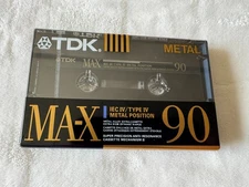 TDK MA-X Cassette Tape - New