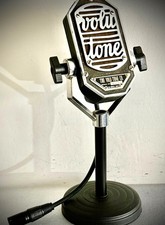 Vintage RARE 1930s VOLU-TONE Velocity Ribbon Microphone, looks-works great/Hear 