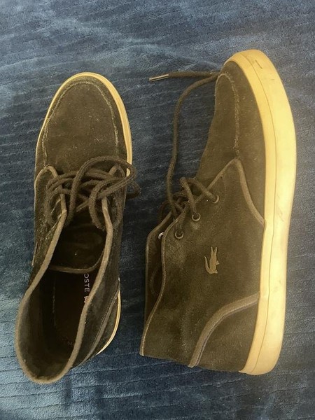 Men Lacoste Boots Black Suede 41 #9ZN9