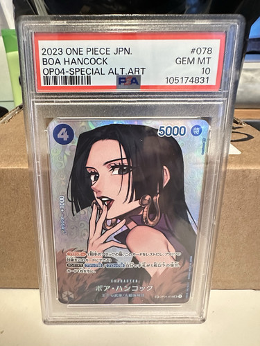 PSA 10 ONE PIECE Card Game OP04 OP01-078 Boa Hancock Alternate Art Japanese - Picture 1 of 2