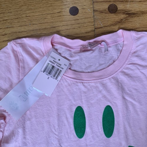 Juicy Couture Pam Gela Be Juicy Pedicure Jersey Fashion Shirt Pink Women’s Small - Picture 4 of 5