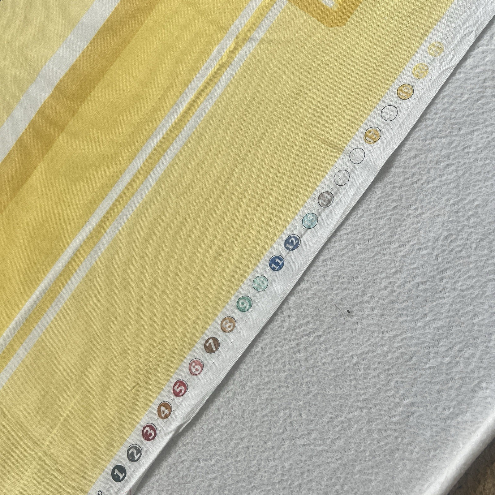 Little Suzy s Zoo 2006 Cotton Yellow 35x45 Baby Quilt Wall Hanging Fabric Panel