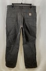 Carhartt Men's Gray Relaxed Fit Canvas Work Pants Jeans Sz 34x32 — photo 2