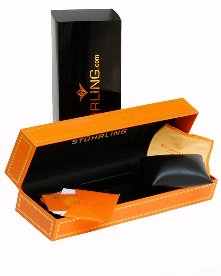 Stuhrling 原装 Gemini II 自动双平衡轮男士腕表 40 珠宝 — 第 4/4 张图片