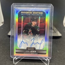 2021-22 O-Pee-Chee Platinum Rookie Auto Rainbow Jan Jenik #R-JJ Auto