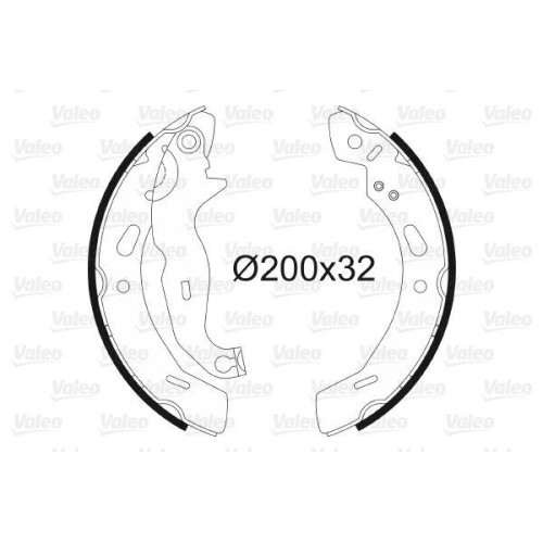1X Bremsbackensatz Valeo 564139 Passend FüR Ford Ford Asia & Oceania-image