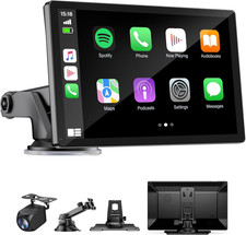 9" Wireless Apple Carplay Screen for Car with OTA Update, Backup Camera