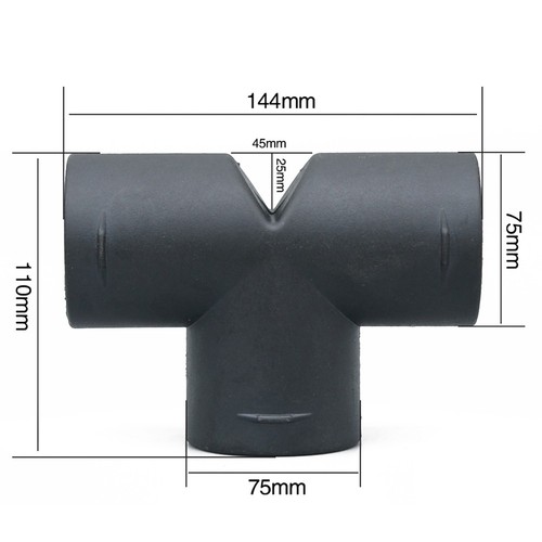 For Air Vent Ducting T Piece Outlet Connector for Optimal Heating Efficiency - Picture 11 of 12