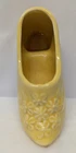 Vintage Yellow Unmarked McCoy Dutch Shoe Planter w/Embossed Top-3 inches tall