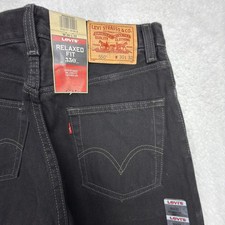 Levis 550 Relaxed Fit Denim Jeans Mens 30x32 Black NWT NOS Y2K 2000s