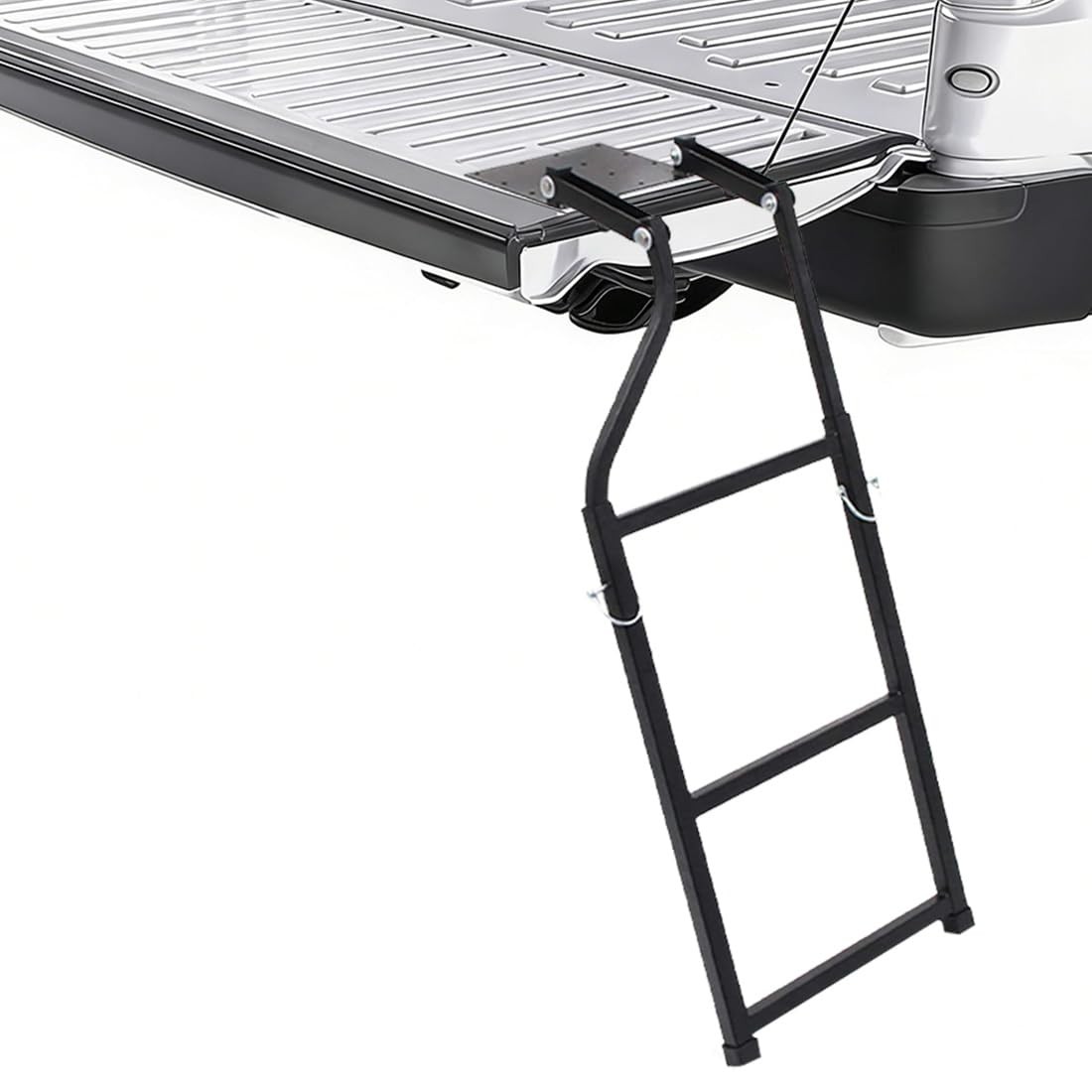 Pickup Truck Tailgate Ladder Foldable Extension Telescopic Adjustable Univers...
