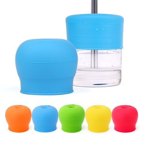 Silikon Schnabelstrohhalm Becher Deckel für Kleinkinder Babys (5er Pack) - 5 Trinkst... - Bild 2 von 7