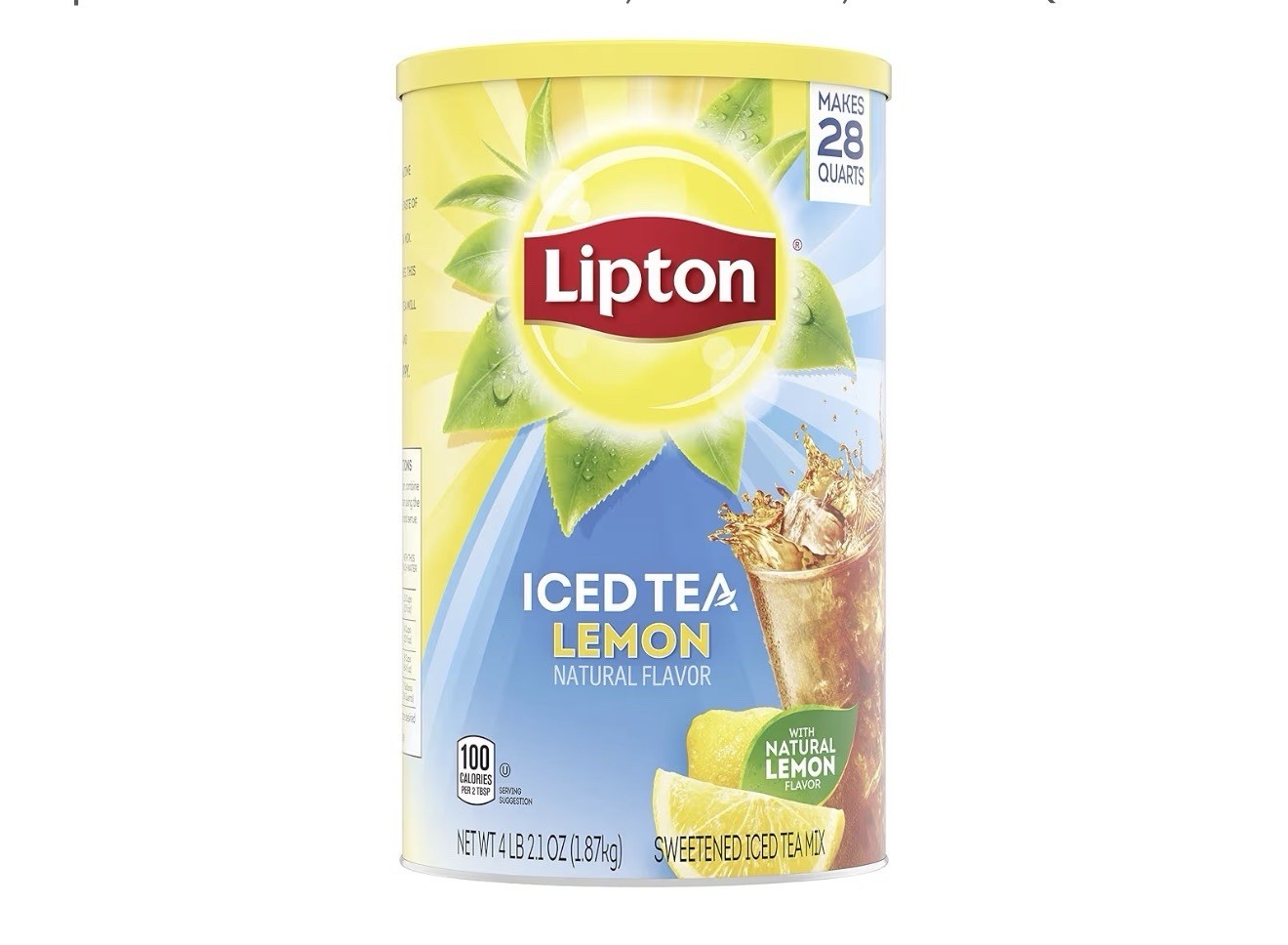 Mix Powder Drink Makes 28 Quarts Sweetened Refreshing