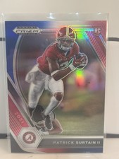 2021 Panini Prizm Draft Picks #143 Patrick Surtain II Red White Blue RC Alabama