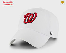 '47 Washington Nationals White MVP Adjustable White Hat, AUTHENTIC