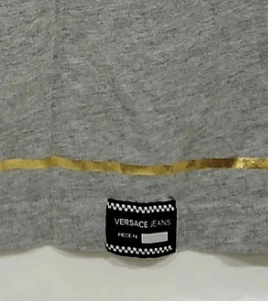 Camiseta Versace Impresionante Gris Dorado V Talla S Foto 4 de 4