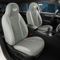 2X SitzbezüGe Passend FüR Bmw X5 F15 (Grau) | Vorne | Pilot-Style HERM208