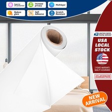 Frosted Glass Film Static Cling Office Bedroom Bathroom Home Window Tint