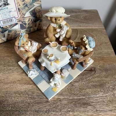 Cherished Teddies - There s Always Time for Friends  And A Good Cup Of Tea Boxed