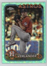 2024 Topps Chrome Logofractor Edition Aqua Refractor /199 Justin Verlander 11oh