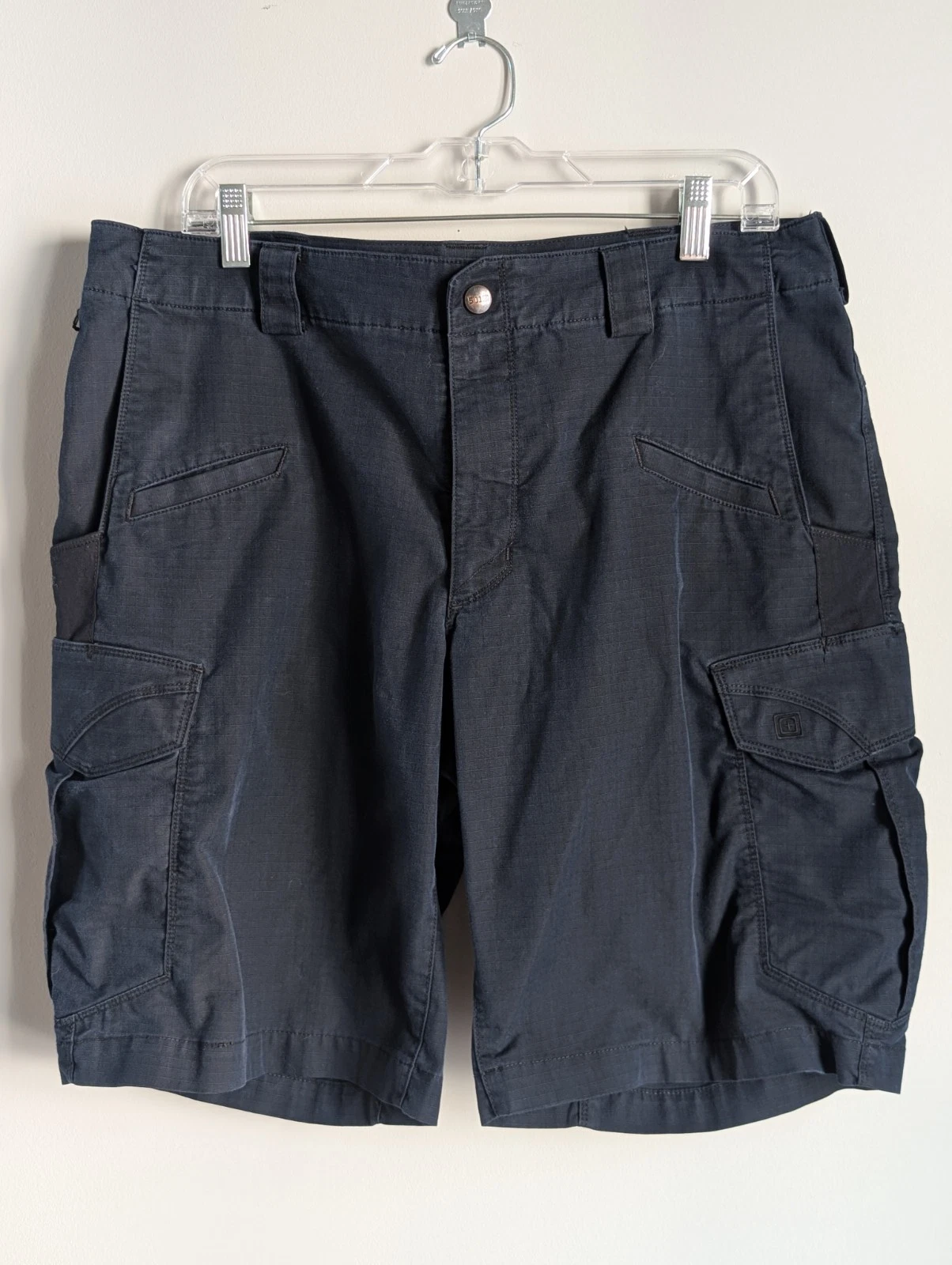 5.11 Tactical Stryke Shorts Men's 35 Blue Cargo Flex-Tac Ripstop Hiking 73327