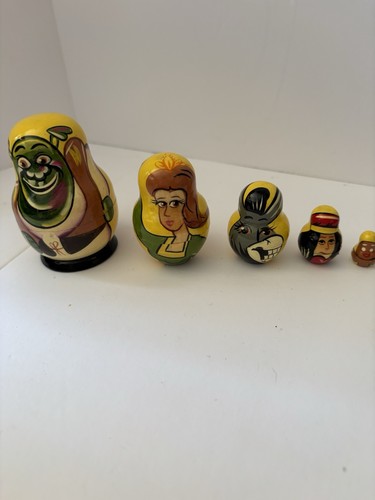 Shrek Holz verschachtelte Puppen, 5er Set - Bild 2 von 7