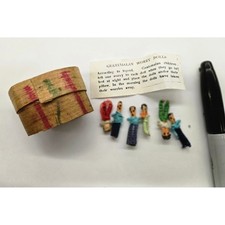 Guatemalan Worry Dolls Set with Wooden Box and Legend Card