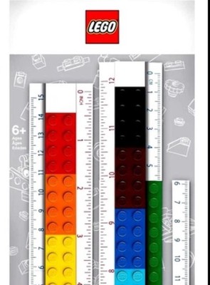 LEGO Ruler Buildable Convertible Building Blocks Measure School Supplies Cute