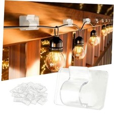 Hooks for Outdoor String Lights Clips, 30Pcs Heavy Duty Cable Clips 30 Pack