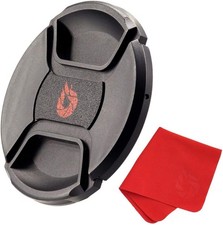55mm Snap-On Center-Pinch Lens Cap, Extra Strong Springs, Camera Lens Cover,
