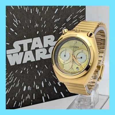 CITIZEN   Citizen Star Wars C3 PO Horn Chrono Working Item JDM