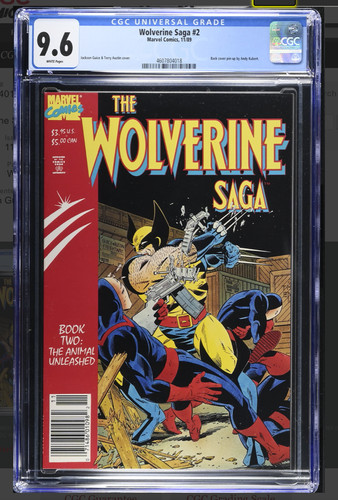 🔑 💎🔥 Wolverine Saga 2 CGC Graded 9.6 NM+ Newsstand Marvel Comics 1989🔑 💎🔥