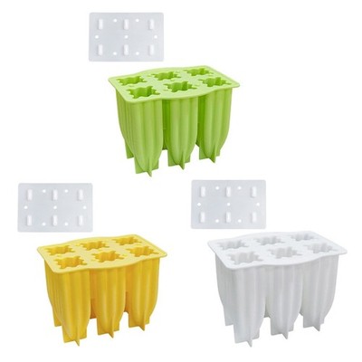 6 Holes Ice for Moulds Popsicles Moulds Silicone Popsicles Moulds Easy-Relea