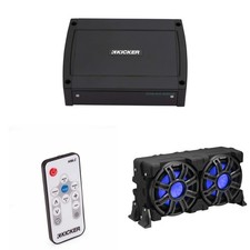 Kicker 51MWLE104 - MWE 10-Inch Loaded Premium Marine Sub Encl w/ Passive Radi...