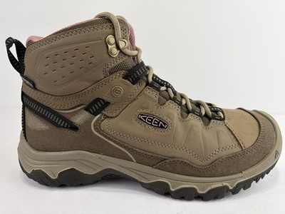 Keen Targhee IV Mid WP W Hiking Boots Brindle/Nostalgia Rose Women's 9 NEW $180