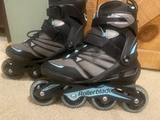 Patines en línea Rollerblade Zetrablade negro azul para mujer talla 7
