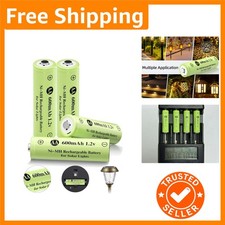 Ni-MH Rechargeable AA Batteries, AA 600mAh 1.2V Solar Batteries for Garden La...
